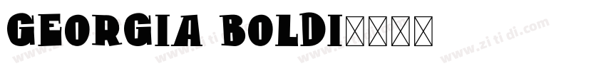 Georgia BoldI字体转换